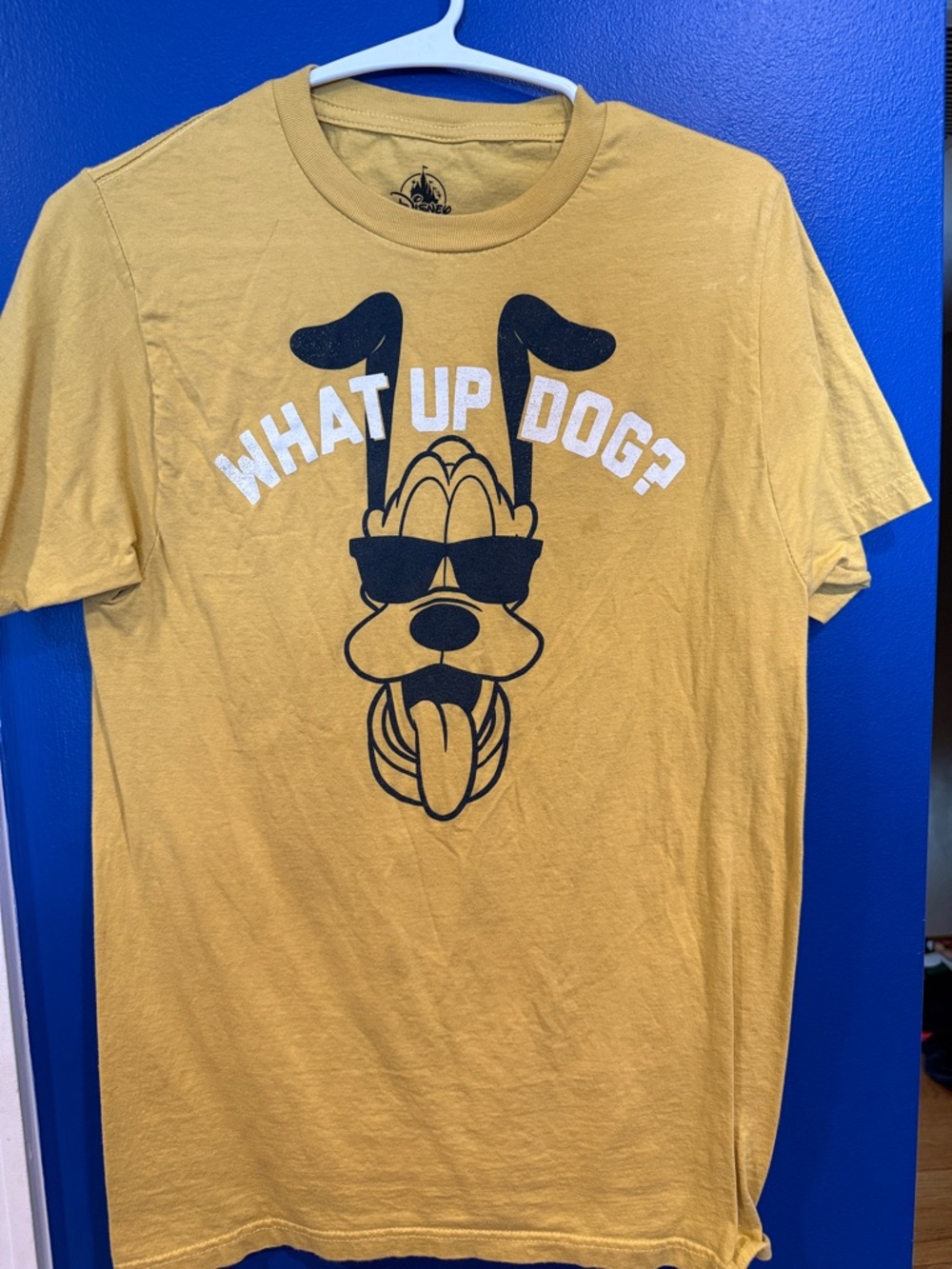 Disney Mustard Yellow 'What Up Dog?' Graphic Tee
